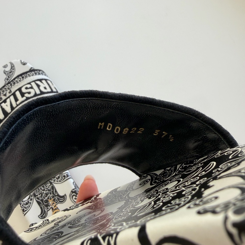 Dior Monochrome Patterned Slides - image 8